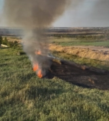 На Хаджибейській дорозі в Одесі горів очерет