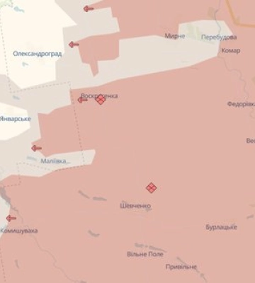 Рашисты оккупировали Воскресенку в Донецкой области, продвигаются в Днепропетровской и Харьковской областях, - DeepState
