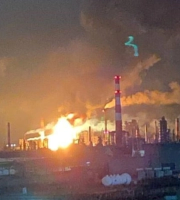 Нефтебаза в оккупированном Луганске вспыхнула после ударов БпЛА