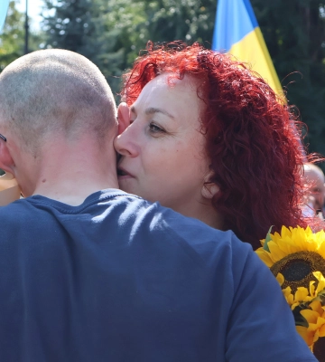 У Луцьку зустріли воїна Андрія Русенка, який понад 3 роки був у російському полоні