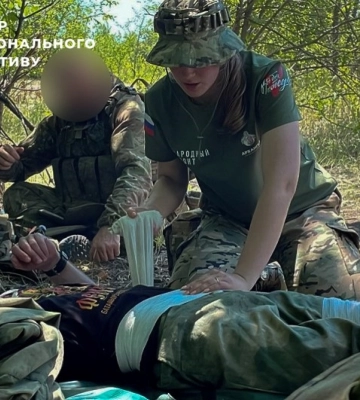 Оккупанты готовят боевых медиков в колледже Геническа