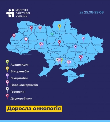 Безоплатні медичні засоби та радіофармацевтичні препарати доставлено до лікарень Рівненщини