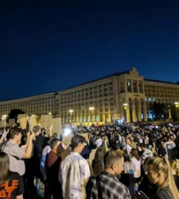 В Киеве протестуют против ужесточения наказания для военных