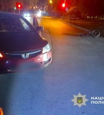 У Полтаві зіткнулися авто й велосипед: постраждав 57-річний чоловік