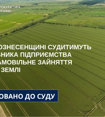 На Миколаївщині керівника підприємства судитимуть за самовільне зайняття 26 га землі