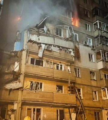 Київ під атакою ворожих БпЛА: зафіксовано пожежі, - мер
