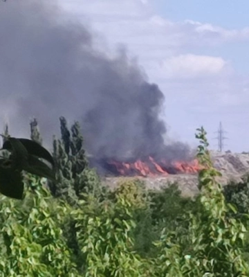 У Кропивницькому горить міське сміттєзвалище