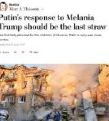 Путін відповів на лист Меланії Трамп ударом по Києву