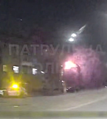 Полиция опубликовала видео, снятое во время российской атаки на Киев 7 сентября