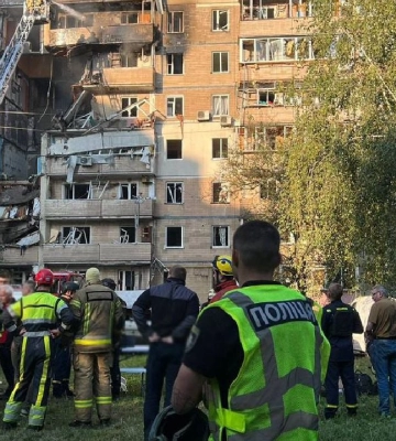 Ще одна жахлива ніч: у поліції показали кадри перших хвилин після атаки на Київ