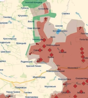 Сили оборони зачистили Володимирівку та відкинули ворога біля трьох населених пунктів на Донеччині, - DeepState. КАРТА