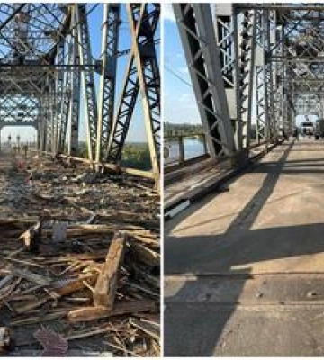 Автомобільне сполучення Крюківським мостом у Кременчуці відновлено