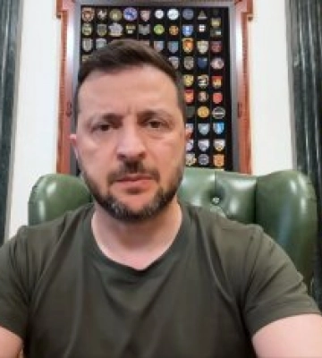 Звернення Президента України Володимира Зеленського наприкінці 1292-го дня війни