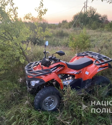 На Волині дві восьмикласниці потрапили в аварію на квадроциклі