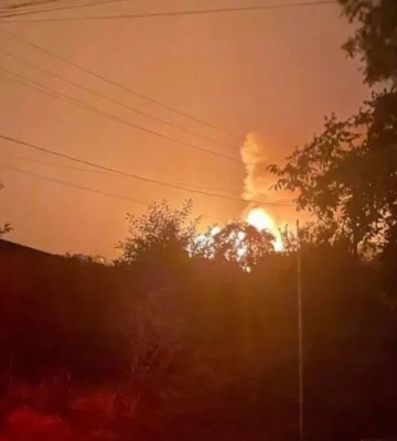 Запоріжжя атакували російські БПЛА, горить приватний будинок