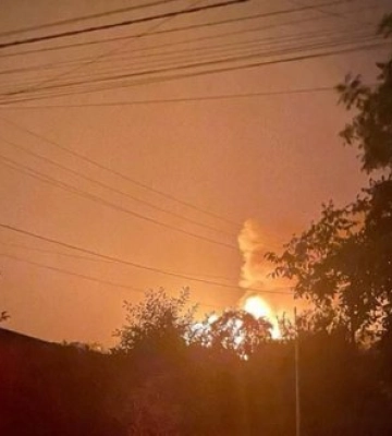 Запоріжжя атакували російські БПЛА, горить приватний будинок