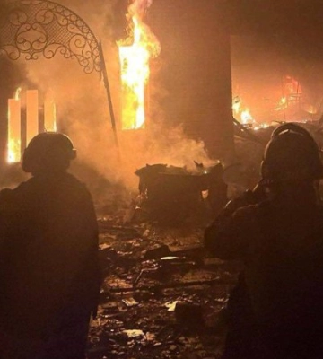Армія РФ атакувала Запоріжжя безпілотниками, спалахнула пожежа
