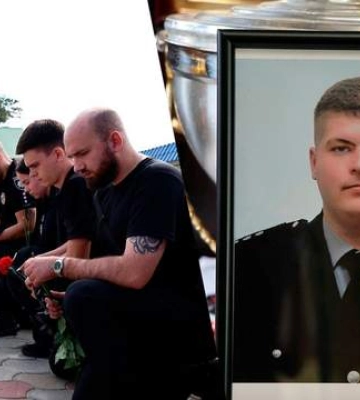 Погиб в бою: на Днепропетровщине попрощались с полицейским Александром Тимошенко