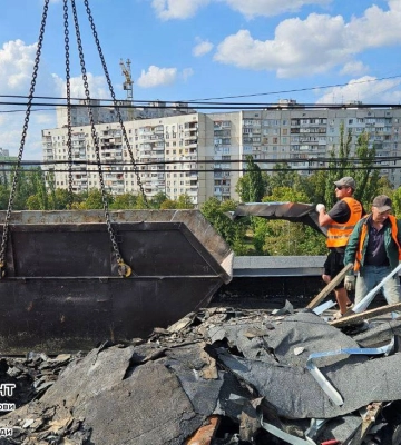 На каком этапе восстановления дома в Харькове, пострадавшего в начале войны 