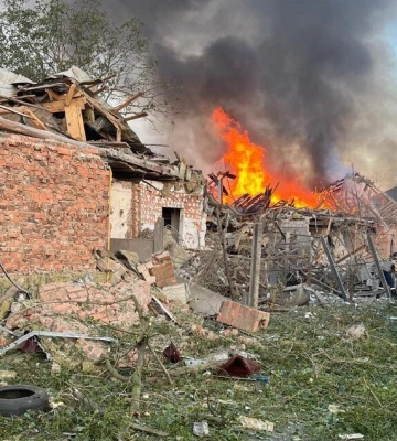 Росіяни вночі завдали комбінованого удару по Житомирщині, є жертва та поранений