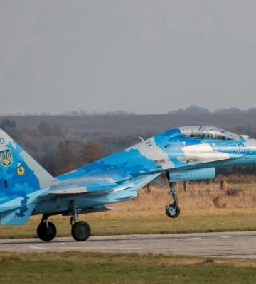На Запорожском направлении разбился украинский Су-27, пилот погиб