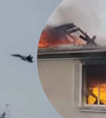 Боеприпас упал с самолета на Волыни: ГБР расследует разрушение дома