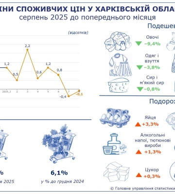 Яйця подорожчали на Харківщині, одягнутись стало дешевше – облстат