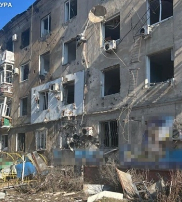 В Краматорске девять раненых из-за удара бомбы