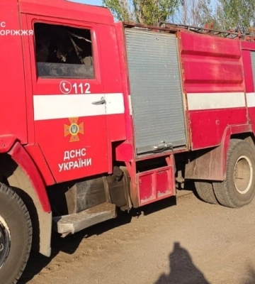 Російські окупанти атакували дроном рятувальників на Запоріжжі