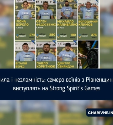 Сила і незламність: семеро воїнів з Рівненщини виступлять на Strong Spirit’s Games
