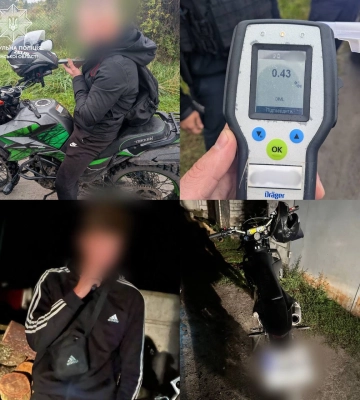 Двох нетверезих мотоциклістів без права керування зупинили патрульні на Рівненщині