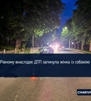 У Рівному внаслідок ДТП загинула жінка із собакою