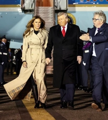 Трамп із першою леді Меланією прибув до Британії з другим держвізитом