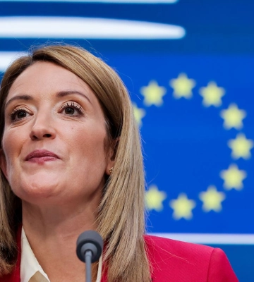В Киев прибыла председатель Европарламента Роберта Метсола