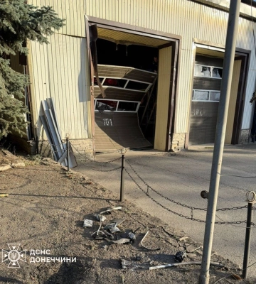 россияне атаковали пожарную часть в Дружковке в День спасателя