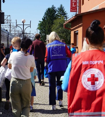 Мукачево зустріло евакуаційний поїзд із Дніпропетровщини