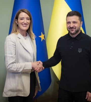 Зеленський зустрівся з президенткою Європарламенту