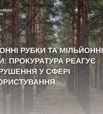 Мільйонні збитки довкіллю: прокуратура викрила незаконні вирубки у лісах Рівненщини