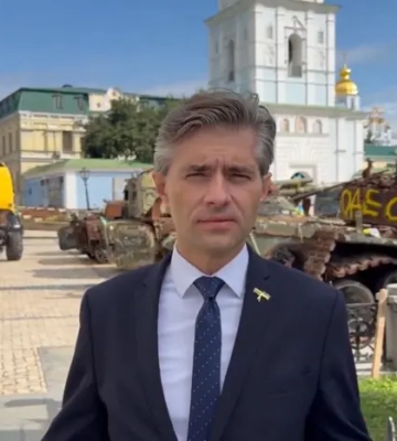 Глава МЗС Литви прибув до Києва (відео)