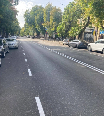 В Одесі на двох вулицях оновили дорожню розмітку