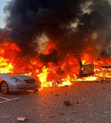 Взрывы в Киевской области: враг атаковал ракетами и БПЛА, поврежден дом, горели автомобили