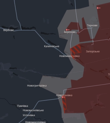 Ворог просунувся на Дніпропетровщині та Запоріжжі, - DeepState. МАПА
