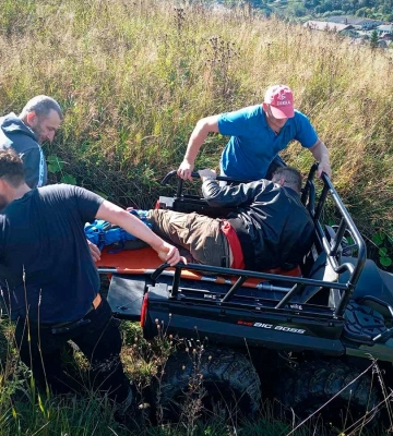 У горах на Закарпатті врятували мотоцикліста зі зламаною ногою