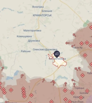РФ намагається замкнути «кліщі» навколо Костянтинівки та Слов’янська