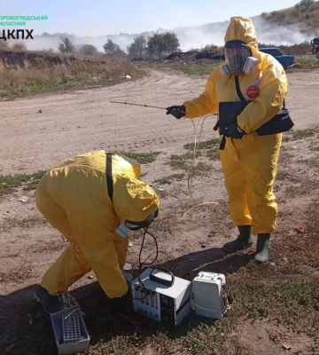 Фахівці перевірили якість повітря після пожежі сміттєзвалища на Кіровоградщині