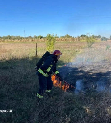 На Кіровоградщині рятувальники приборкали 11 пожеж