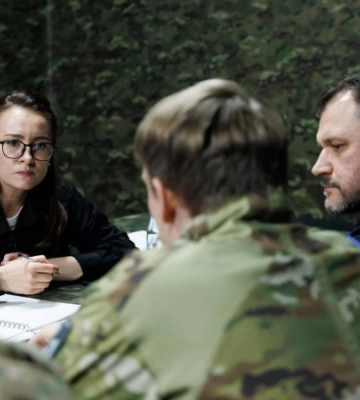 Свириденко відвідала бойові підрозділи на Донецькому напрямку