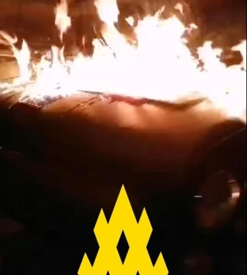 Агент "АТЕШ" уничтожил бензовоз и УАЗ в воинской части под Бердянском