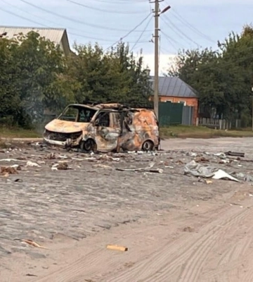Ворог поцілив по автомобілю газової служби у Стецьківці