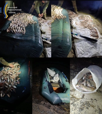 На Золотоніщині чоловік наловив 25 кілограмів риби на понад мільйон 200 тисяч гривень